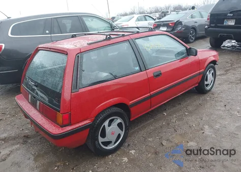 1986 Honda Civic 1.5 Si из США, поврежденный, VIN JHMAH5331GS020433